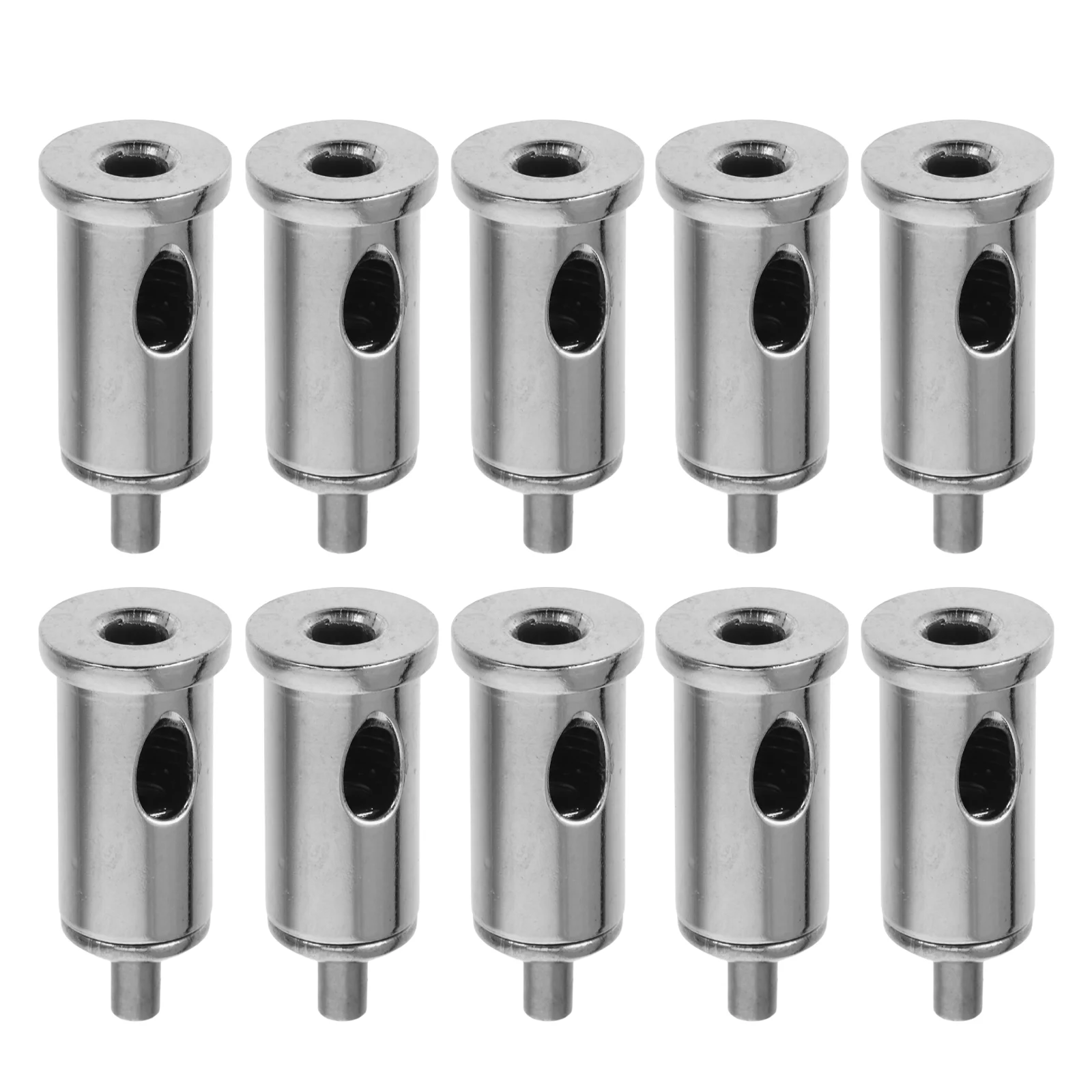 

10 Pcs Wire Rope Locker Clamp Telescopic Cable Clamps Fastener Carbon Steel for Cables