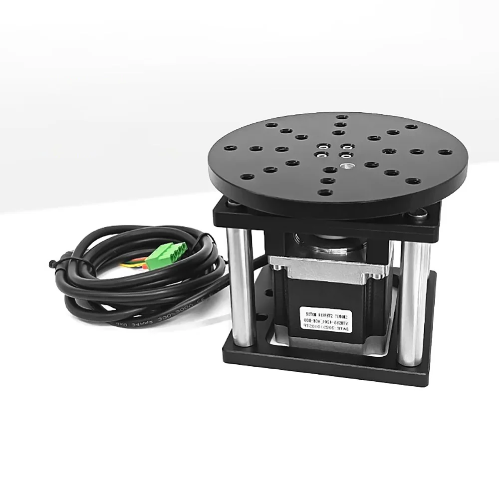 Laser Marking/Engraving Turntable – HYDZT57 Motorized R-Axis High-Precision Mini Electric Rotary Table with Control Box