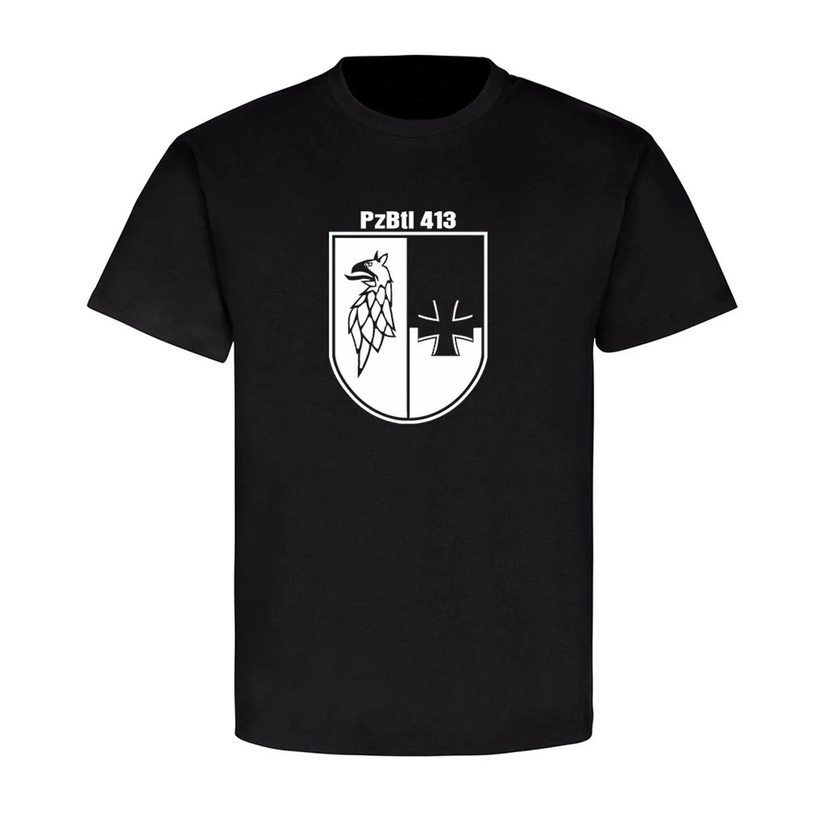 PzBtl 413 Leo 1A5 Tank Battalion Bundeswehr Leopard Tank T-Shirt. Summer Cotton Short Sleeve O-Neck Mens T Shirt New S-3XL
