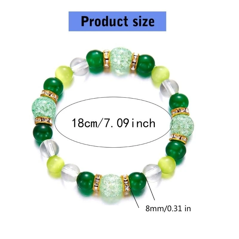 G7NC Handmade Geometric Bracelet with Natural Stone Beads Simple Yet Stylish for Casual Outfits and Travel Adventures