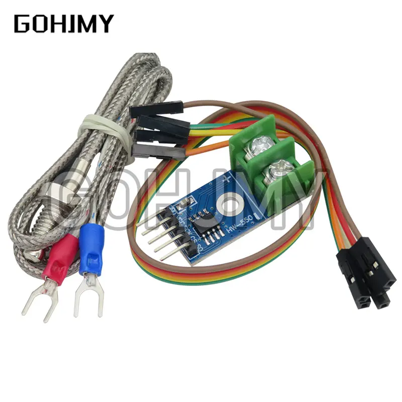 وحدة MAX6675 + وحدة استشعار درجة الحرارة الحرارية من النوع K لاردوينو