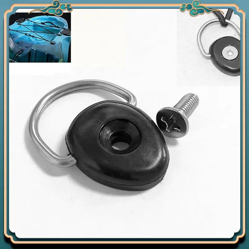 

Latest 10PCS Durable Kayak Paddle Buckle Functional 304 Stainless Steel D Ring Boat Tie Down Loop Shackle Fitting Buckle Durable