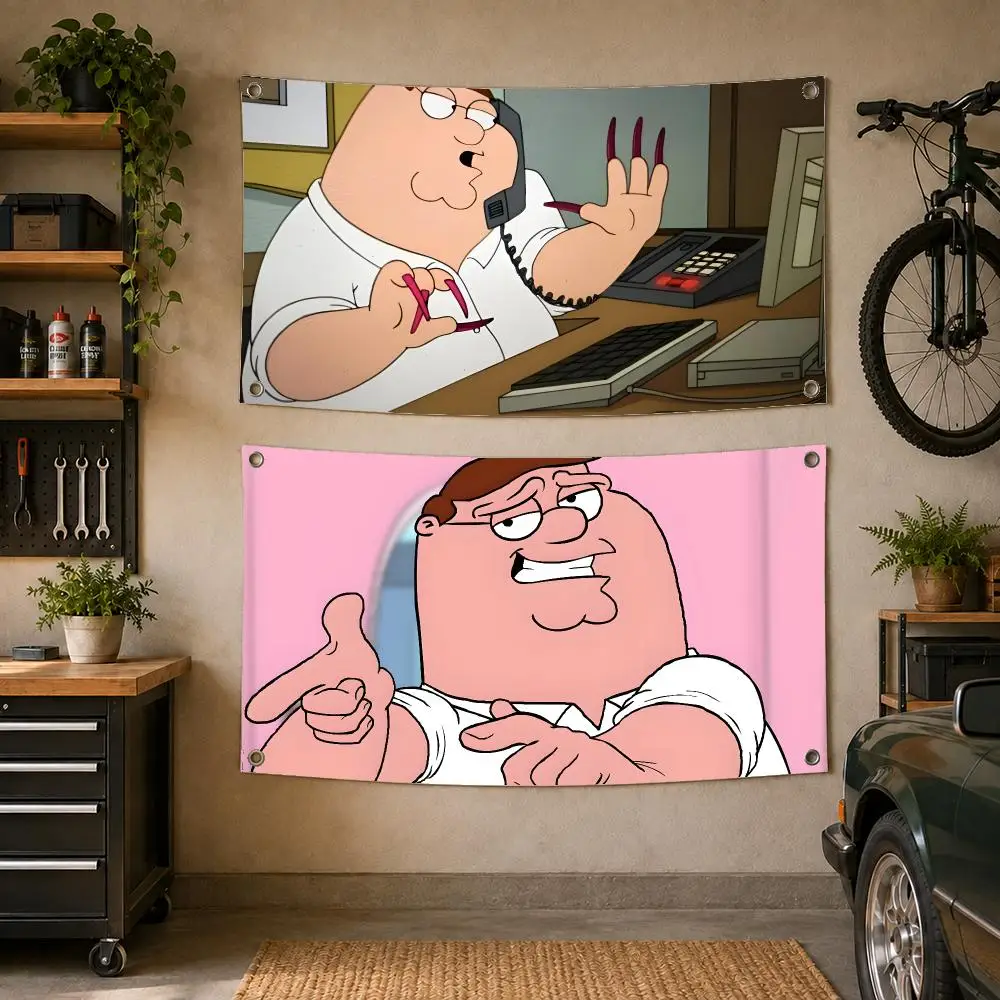 Cartoon P-Peter Griffin Flags Decoration Art Picnic Party Home Hanging Camping Outdoor Party Banner