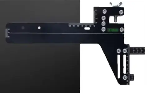 Aluminum Alloy Stainless Steel Elevator Calibration Ruler Magnetic, Guide Rail Positioning Tool for Installation and Maintenance
