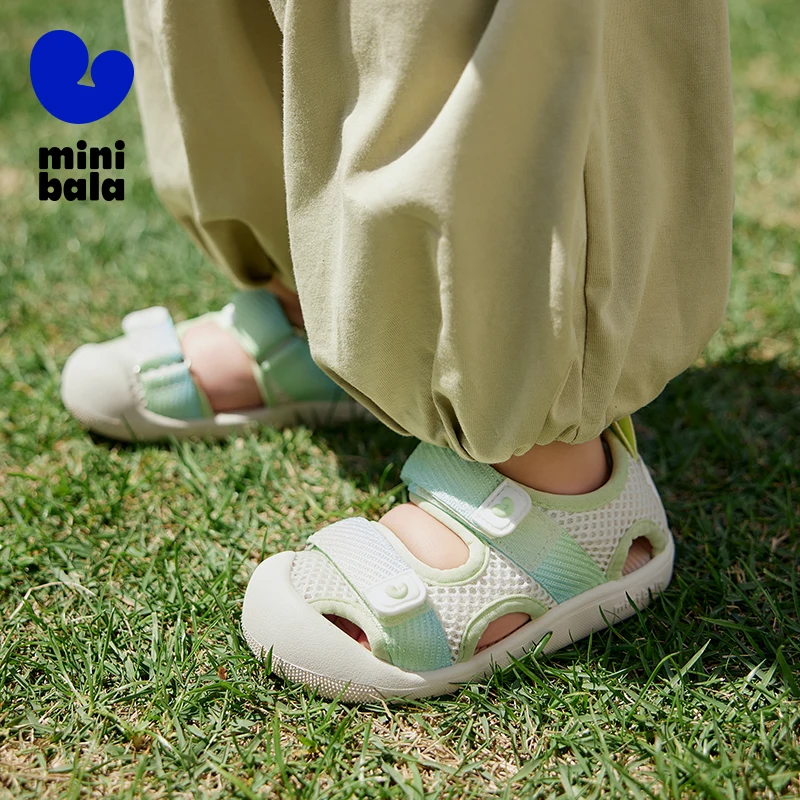 Mini Bala Sports Sandals Unisex Kids River Trekking Shoes Summer Children\'s Quick-dry Mesh 2025 New Version Fashionable