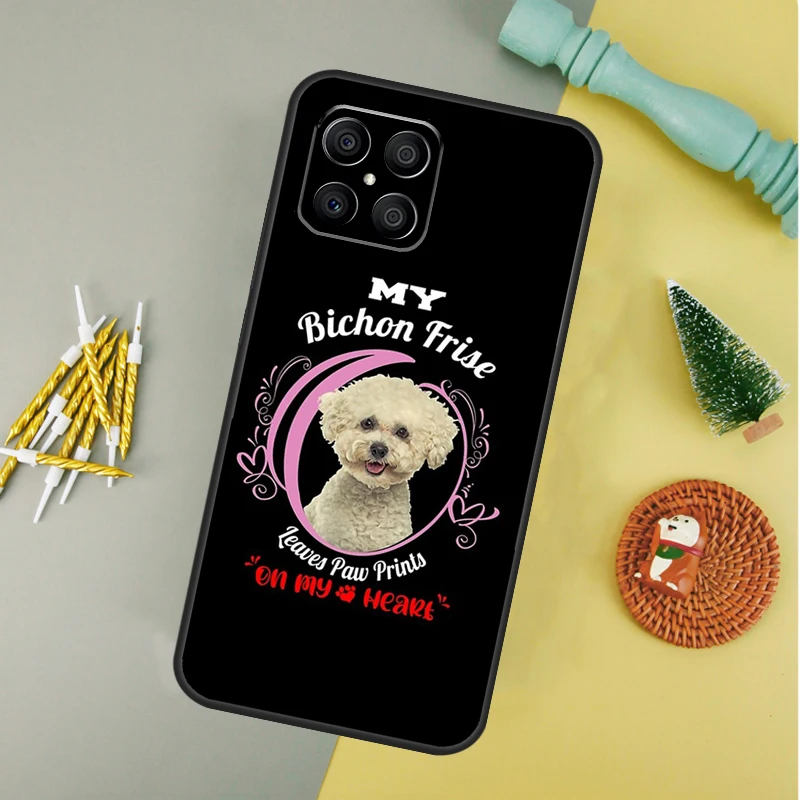لطيف Bichon فريز الكلب جرو الكرتون غطاء ل الشرف X9b X9a X8b X8a X9 X9c 50 70 90 لايت 200 برو الشرف ماجيك 7 5 6 لايت حافظة
