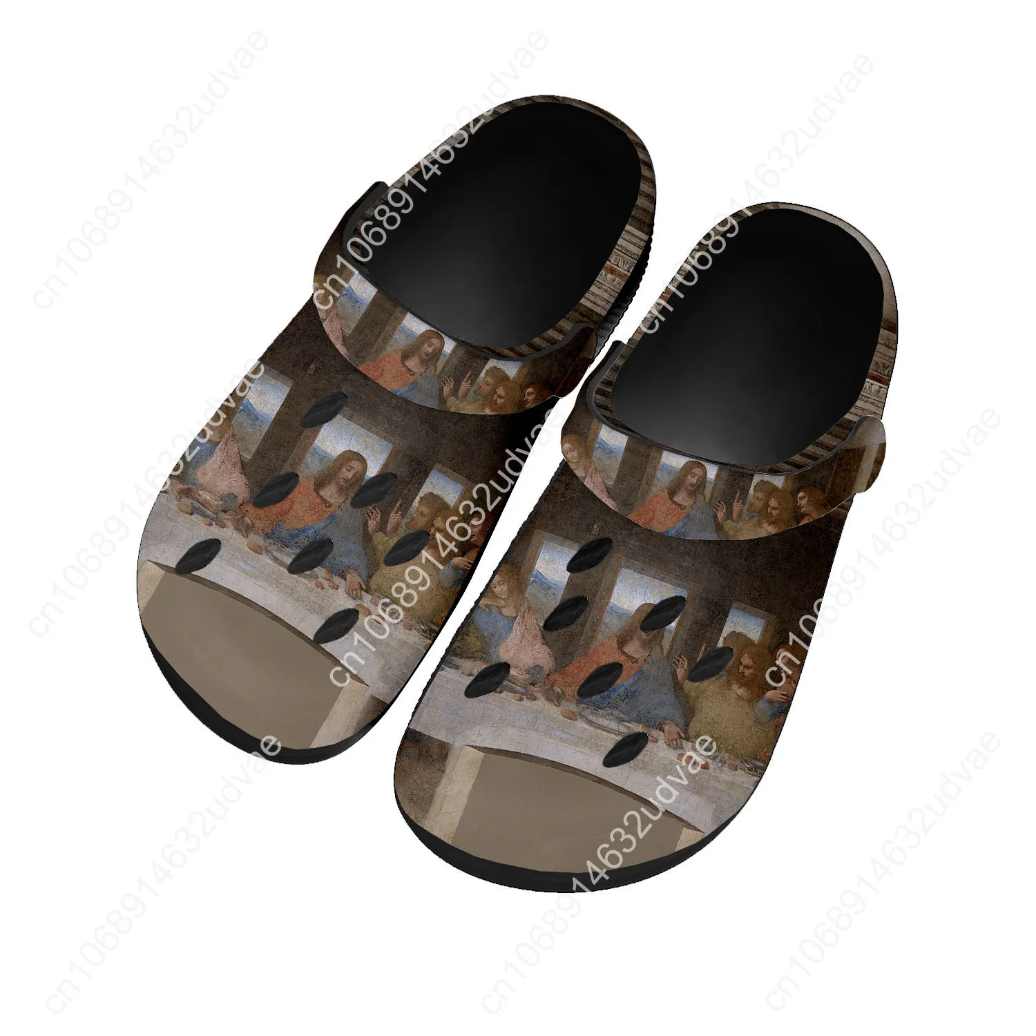 Leonardo Da Vinci Water Shoes Mens Womens High Quality Fashion Home Garden Clogs Customizd Sandals Beach Breathable Hole Slipper