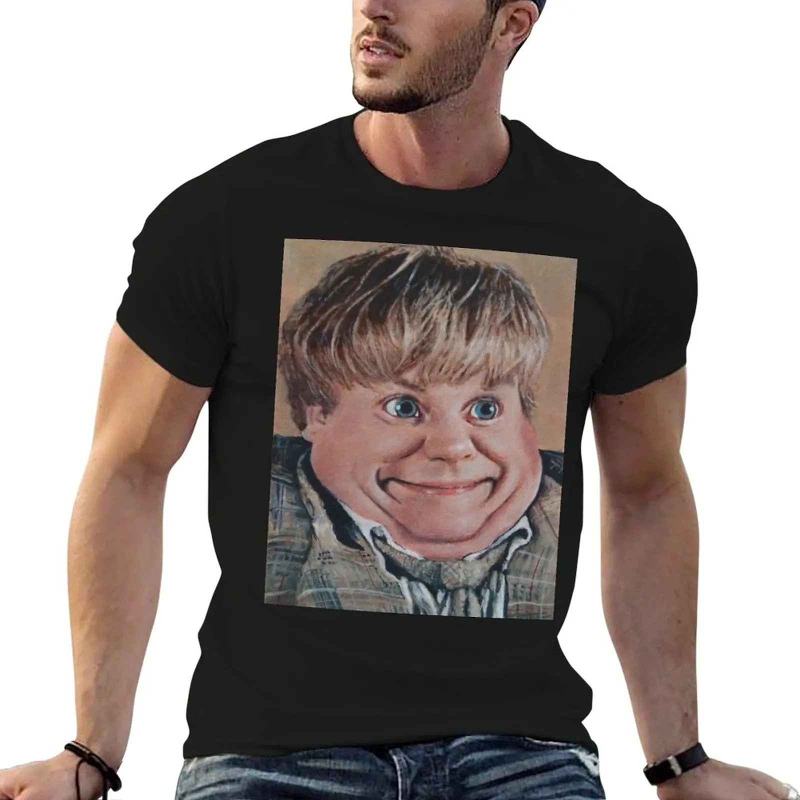 Chris Farley Liquified Tommy Boy Surreal Picture Portrait of Chris Farley Pop Art Painting By Tyler Tilley T-Shirt