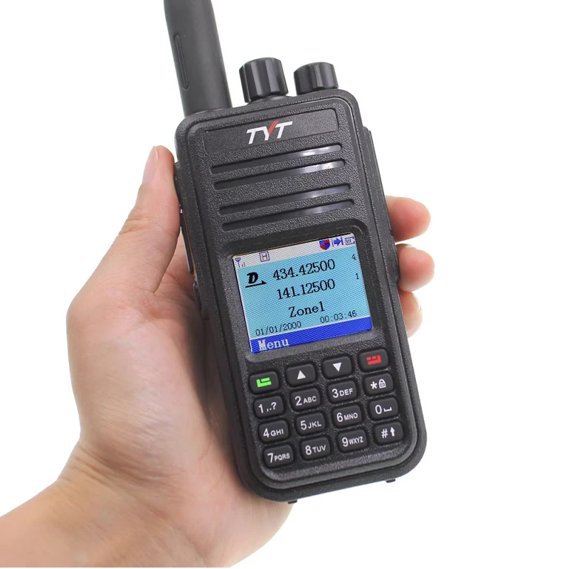 

TYT 2023 New MD-UV380 Walkie Talkie Dual Band Radio MD-380 VHF UHF MD380 Digital DMR Two Way Radio Dual Time Dlot Transceiver