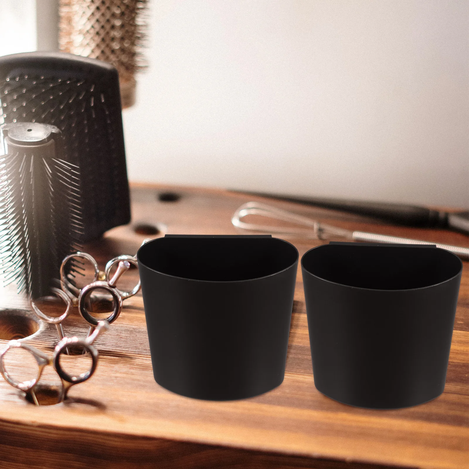 

4pcs Bucket Storage Basket Small Hanging Basket For Home Office Organizing Sundries Cosmetics Supplies Countertop Trash