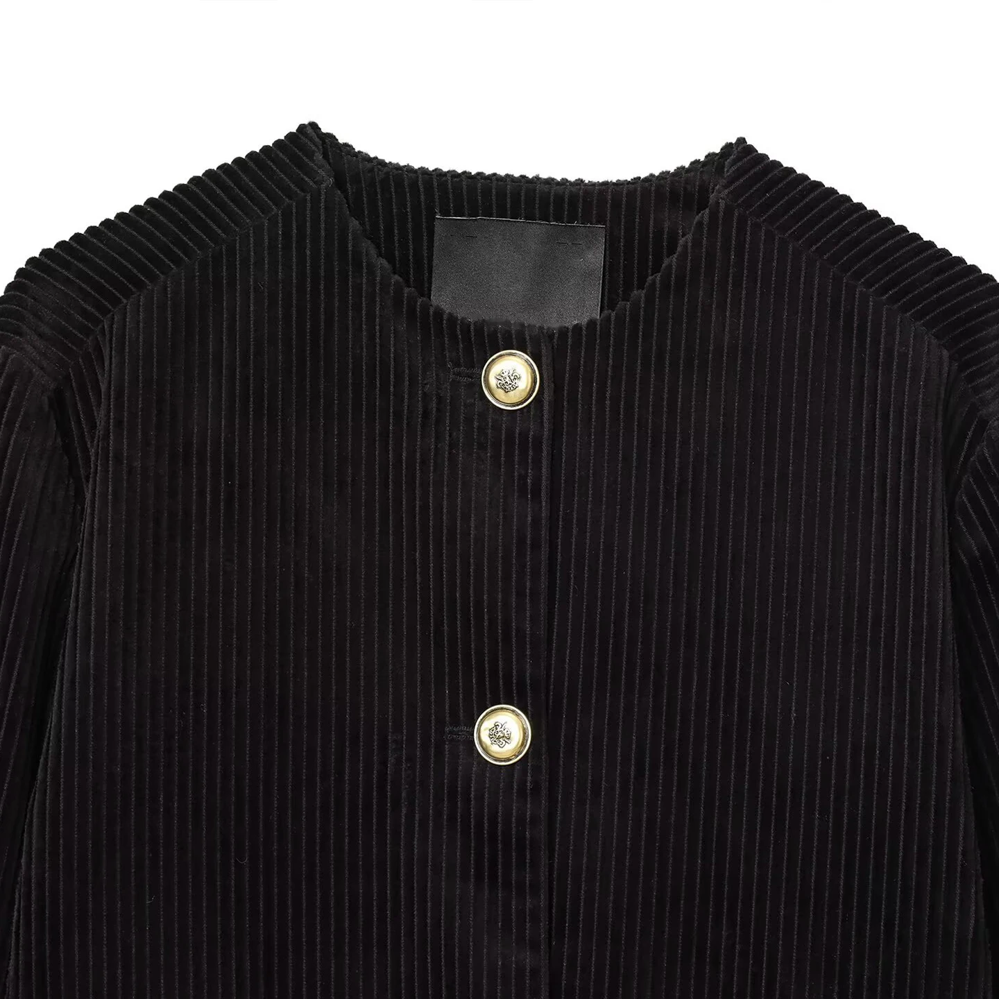 خريف 2025 ملابس خارجية فضفاضة حلوة للسيدات من Faion Personali معطف Sli متعدد الاستخدامات أوروبي Sle طويل Sve مستدير Ne Butt... #2