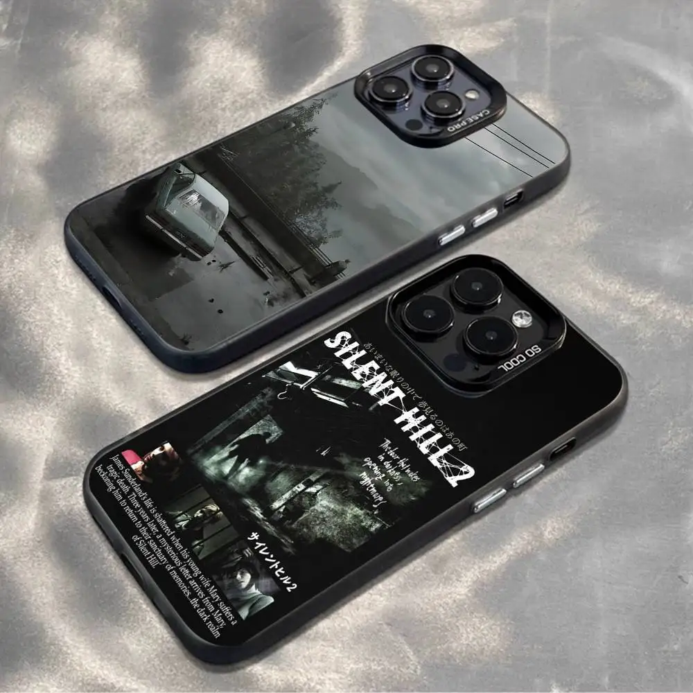 

Silent Hill 2 Videogame Phone Case For iPhone 16,15,14,13,12,11,Mini,Pro,MAX,plus,Black Matte Shockproof Cover