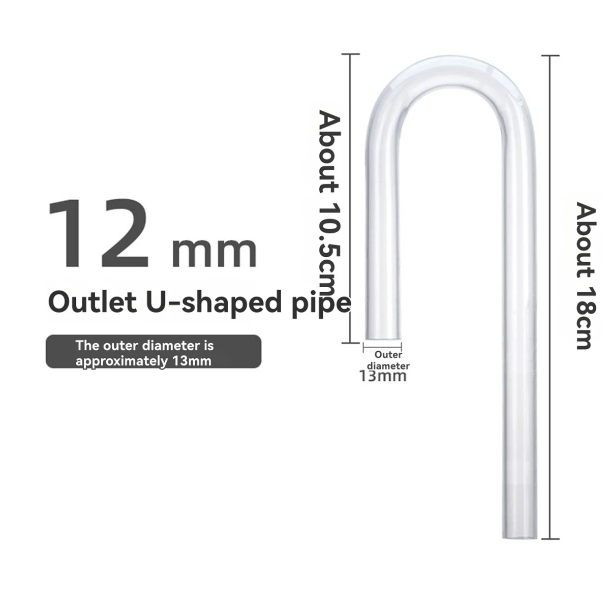 AA98 Inflow Outflow Inlet Outlet Skimmer Aquarium Zubehör Anlage Tank Rohr Fisch Wasser Filter Fischglas Terrarium 12mm