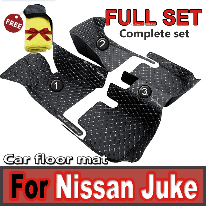 Car Floor Mat For Nissan Juke F15 2013~2016 Anti-dirt Pad Reduces Friction Car Mat Full Set Waterproof Floor Mat Car Accessories