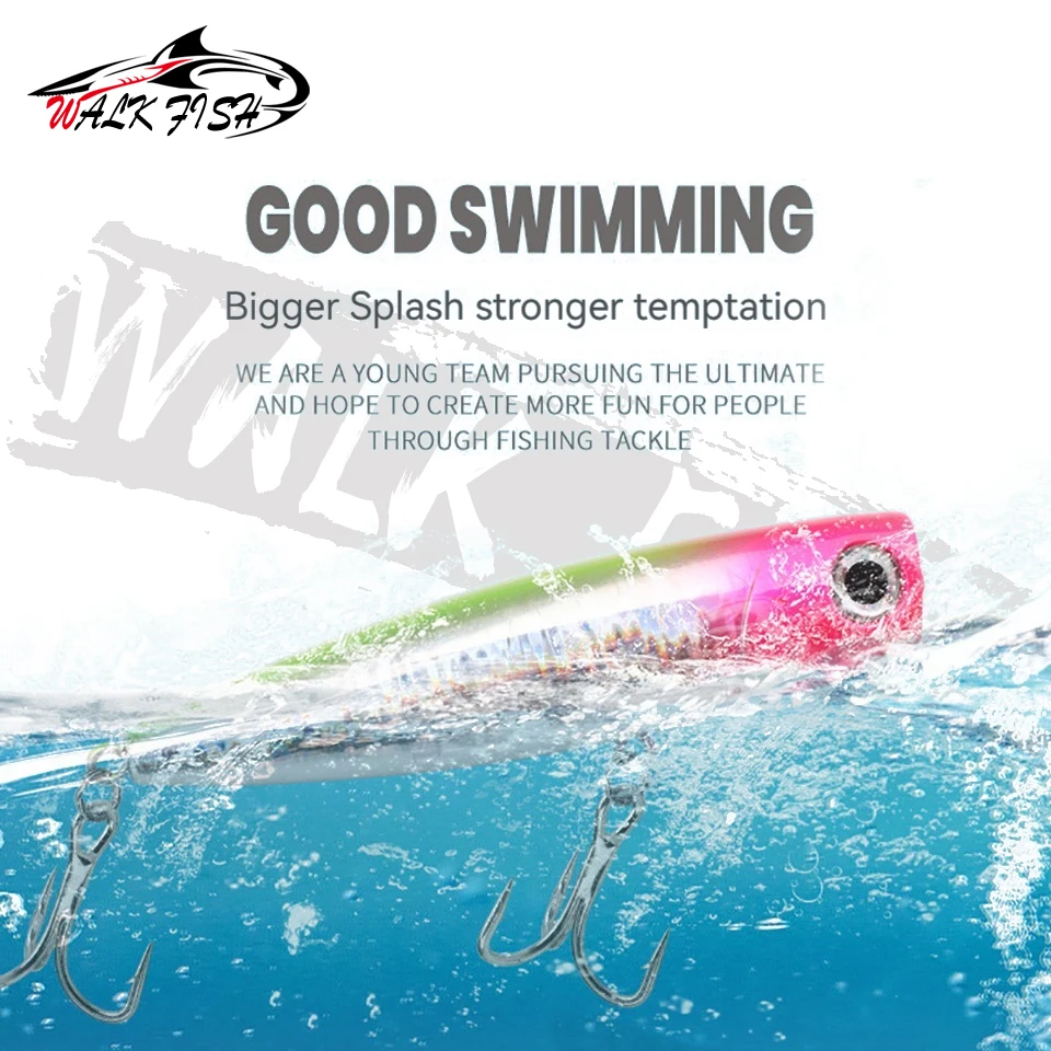 Popper Walk Fish 110 mm – Señuelo flotante para mar y trucha - imagen 4