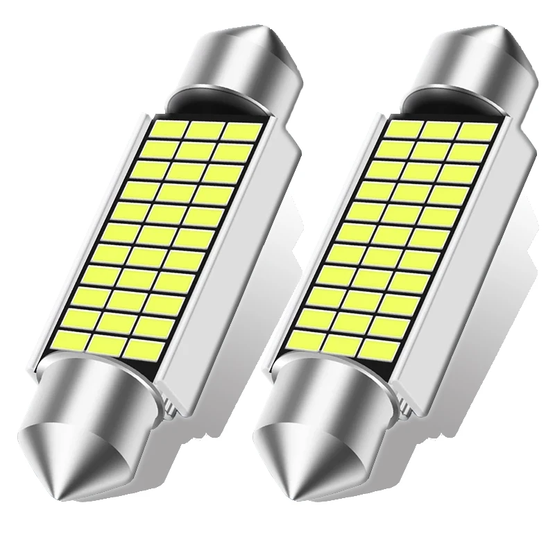 Lâmpadas de led festoon c5w c10w, 31mm, 36mm, 39mm, 41mm, canbus, luz da placa do carro, leitura interior, lâmpada de cúpula 12v, 6000k, 10pcs