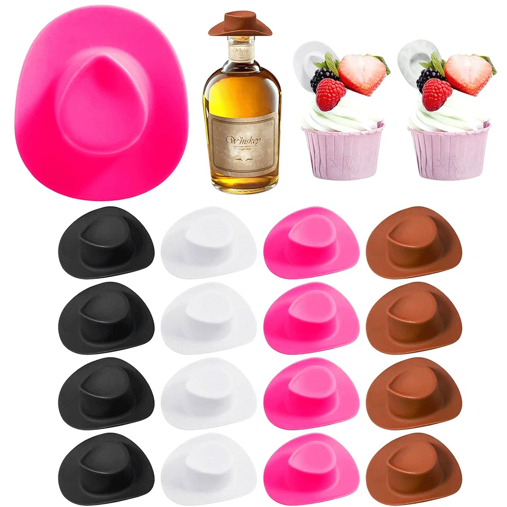 5/10/20/30/40/50pc Mini Cowboy Hut Kunststoff Cowgirl Nette Puppe Hut westlichen Hochzeit Geburtstag Party Liefert Zubehör Kuchen Topper – Detail 29