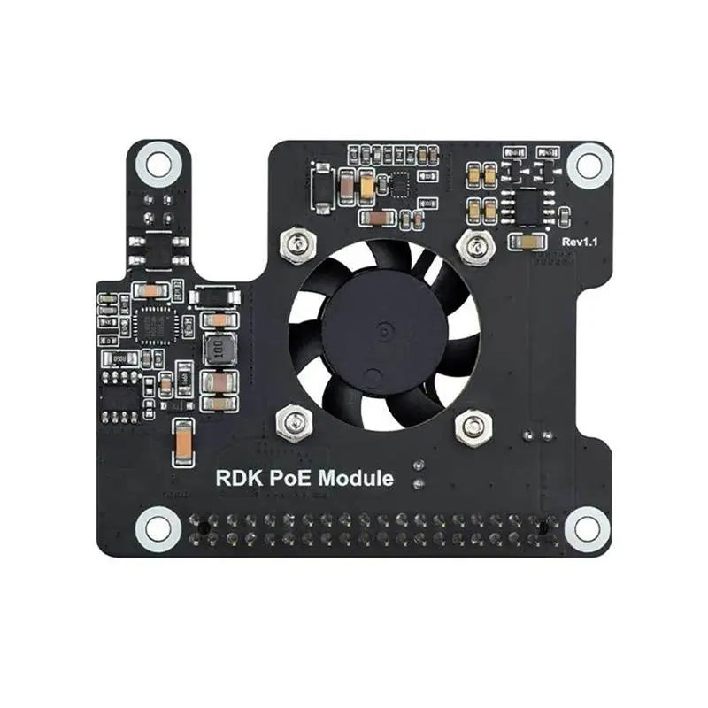 RDK X5 Poe Module Power Over Ethernet Expansion Board IEEE 802.3Af/At Onboard Cooling Fan For D-Robotics RDK X5