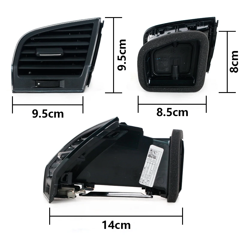 For Skoda Fabia 2015 2016 2017 2018 Air Vents Shutters Air Outlet Dashboard Air Conditioner Outlet Car Front Accessories view 2