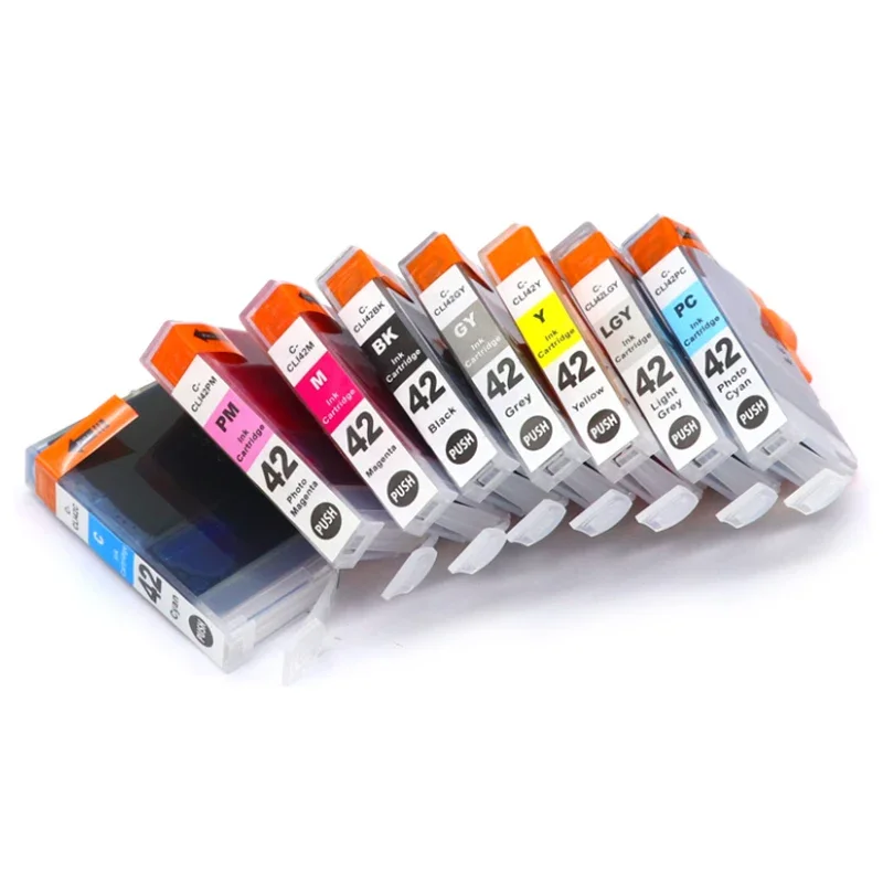 24PCS compatible Ink Cartridge For canon CLI42 CLI 42 CLI-42 For Canon PIXMA Pro-100 100S Printer cartridges Pro-100 100S