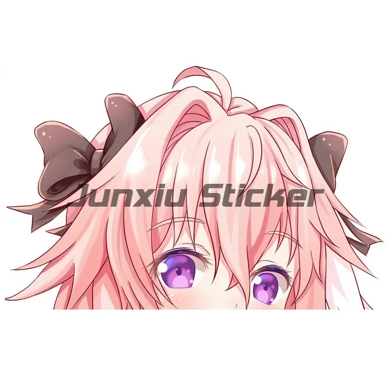 

Pink Cartoon Anime Decal Windows Occlusion Scratch Cartoon Car Stickers Bumper Vinyl Waterproof Decoration Self-adhesive Decals