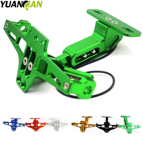 Motorcycle Adjustable Angle License Number Plate Frame Holder Bracket for Kawasaki yamaha ducati Honda CB650F CB1000R CBR 600f4i