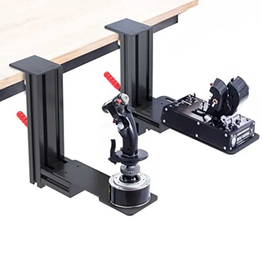 Meza Mount-Set of 2 Hotas Desk Mount for The Flight Sim Joystick Mount Compatible with Thrustmaster Warthog/WinWing Orion 2Adju