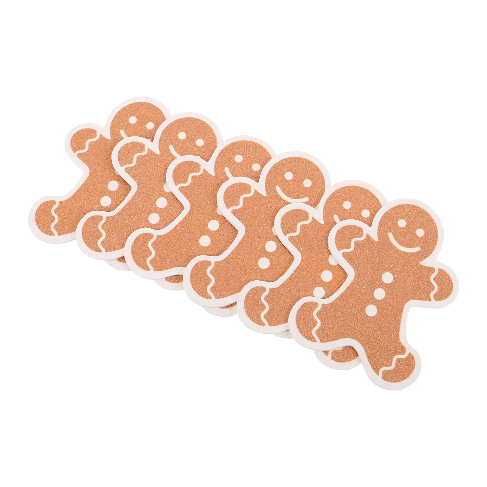 

6Pcs Christmas Kitchen Dishwashing Sponges Gingerbread Man Non Scratch Reusable Household Cleaning Scrubbers Gingerbread Sponge