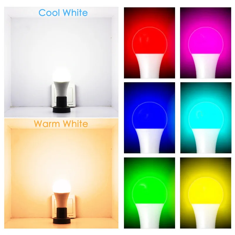 Homekit LED Smart Wifi lampadina E27 lampada lampadina LED dimmerabile multicolore con Siri Alexa Google SmartThings Alice HomeAssist