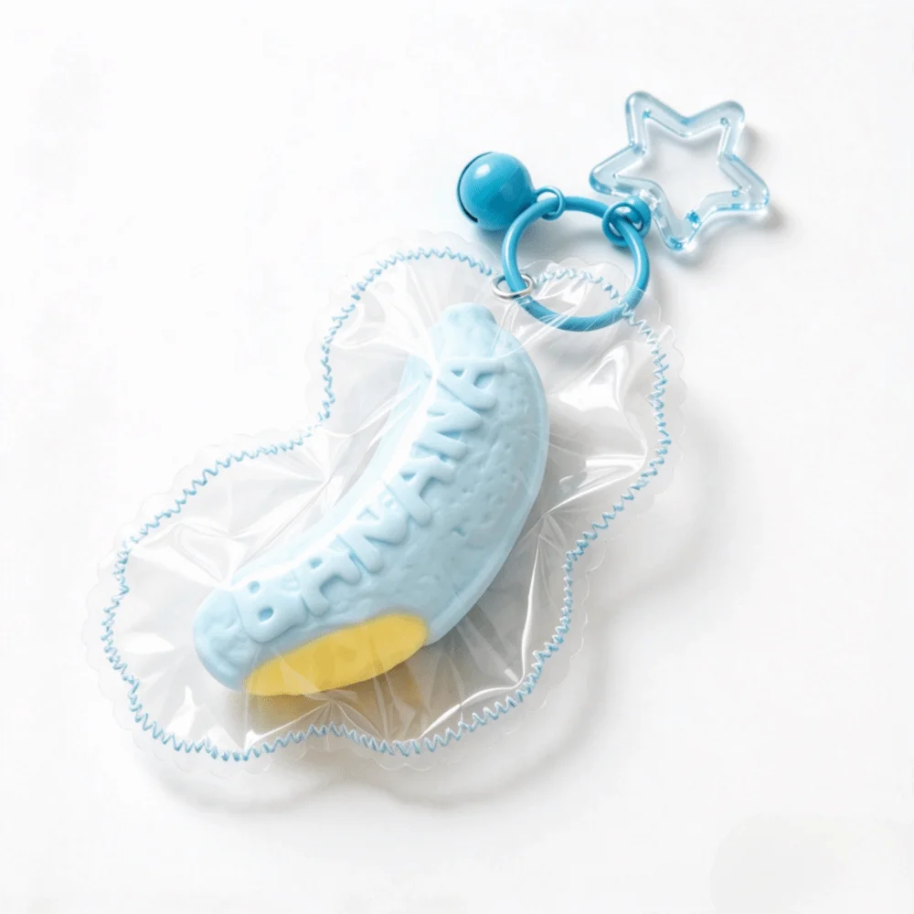 Soft Fidget Sticky Bag Slow Rising Simulated Fruit Food Slow Rebound Slow Rebound Food Grade Silicone Banana Bread Relaxing