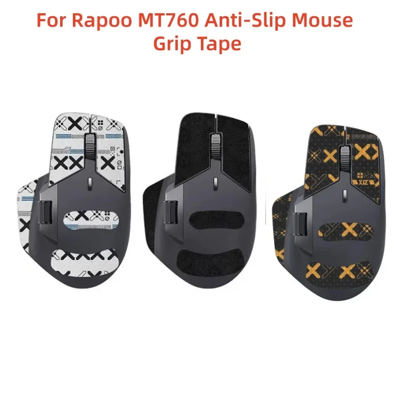 For Rapoo MT760 Gaming Mouse， 1-2 Set Lizard Skin Stickers， Anti Slip， Sweat Proof Gaming Parts
