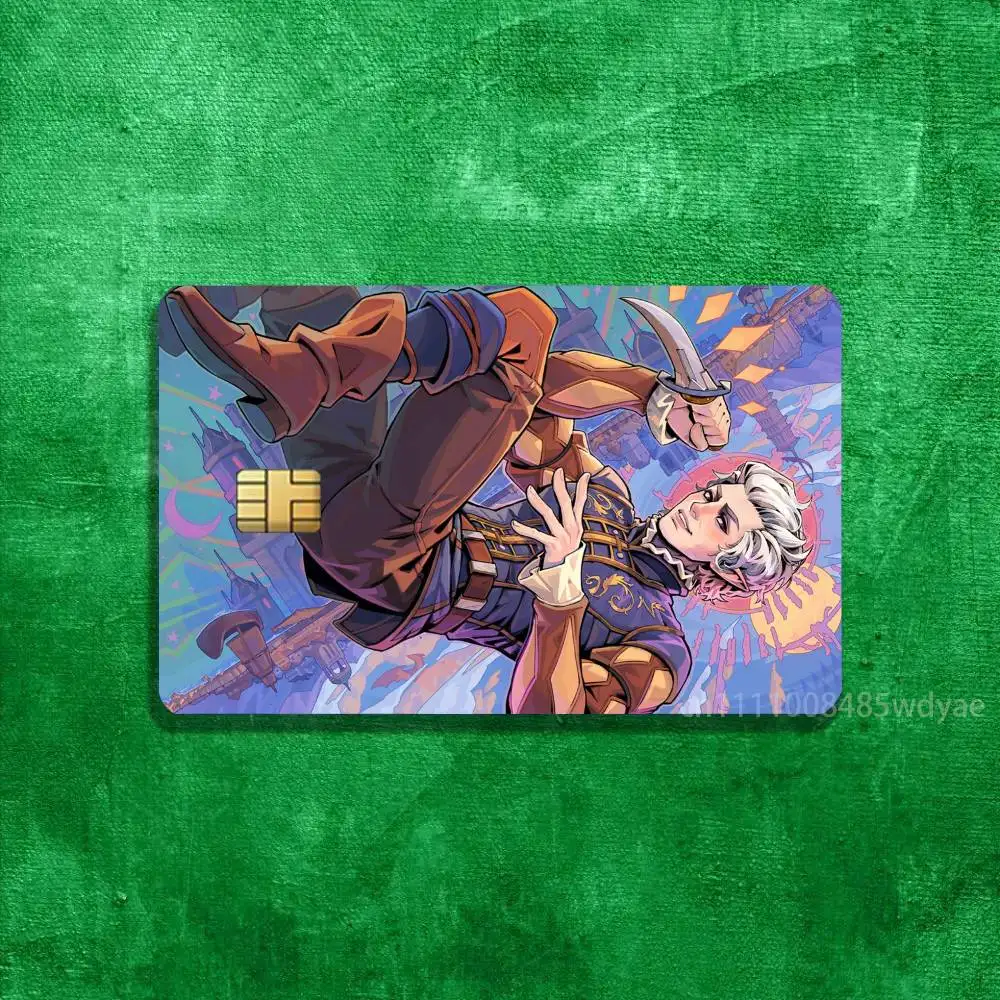 Baldurs G-Gate 3 Astarion Sticker Skin For Credit Bank Campus Bus Card Cover Self-adhesive Decoration