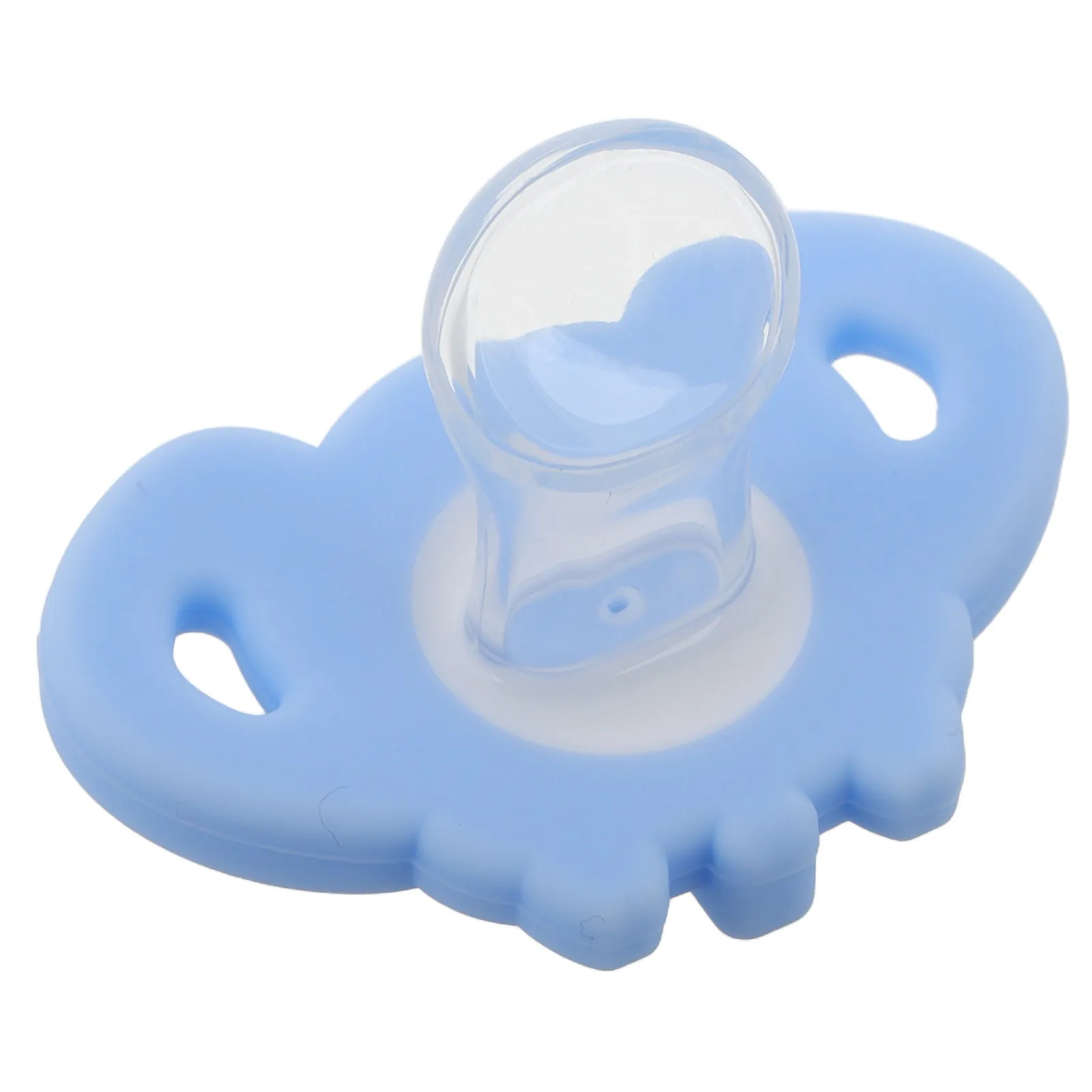 Silicone Pacifier Flat Head Soothing Newborn Toddler Soft Travel Use Soother Baby Pacifier