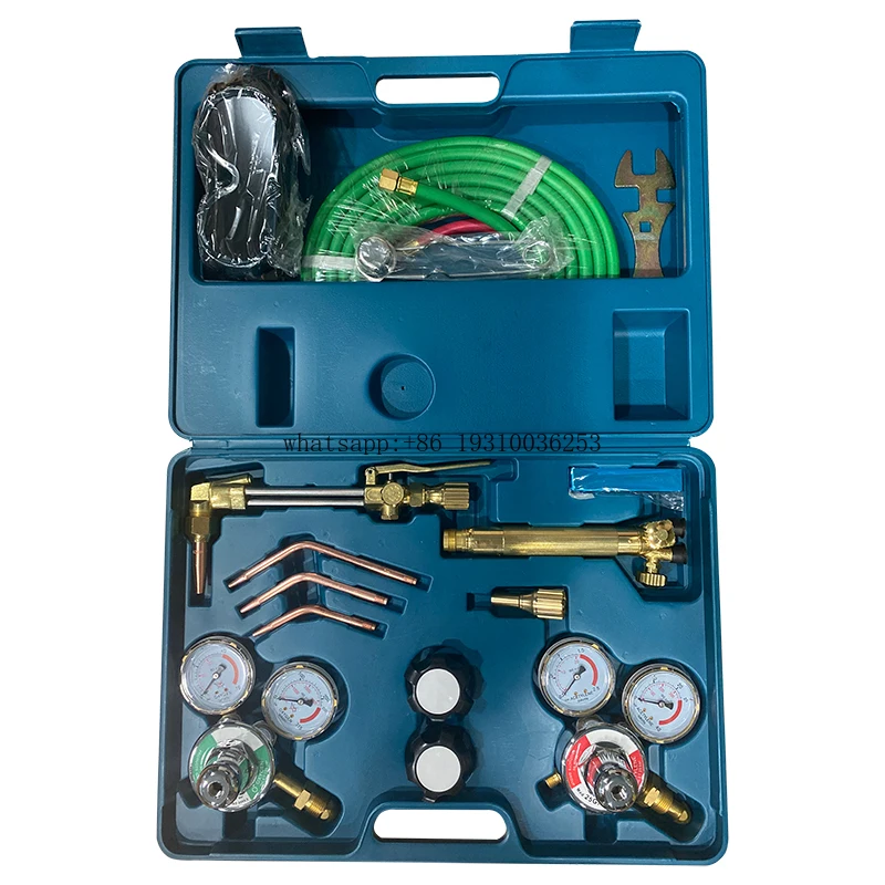 

Welding Cutting Torch Kit Industrial Pressure Reducer N2 CO2 O2 Acetylene Welding Cutting Regulator Set