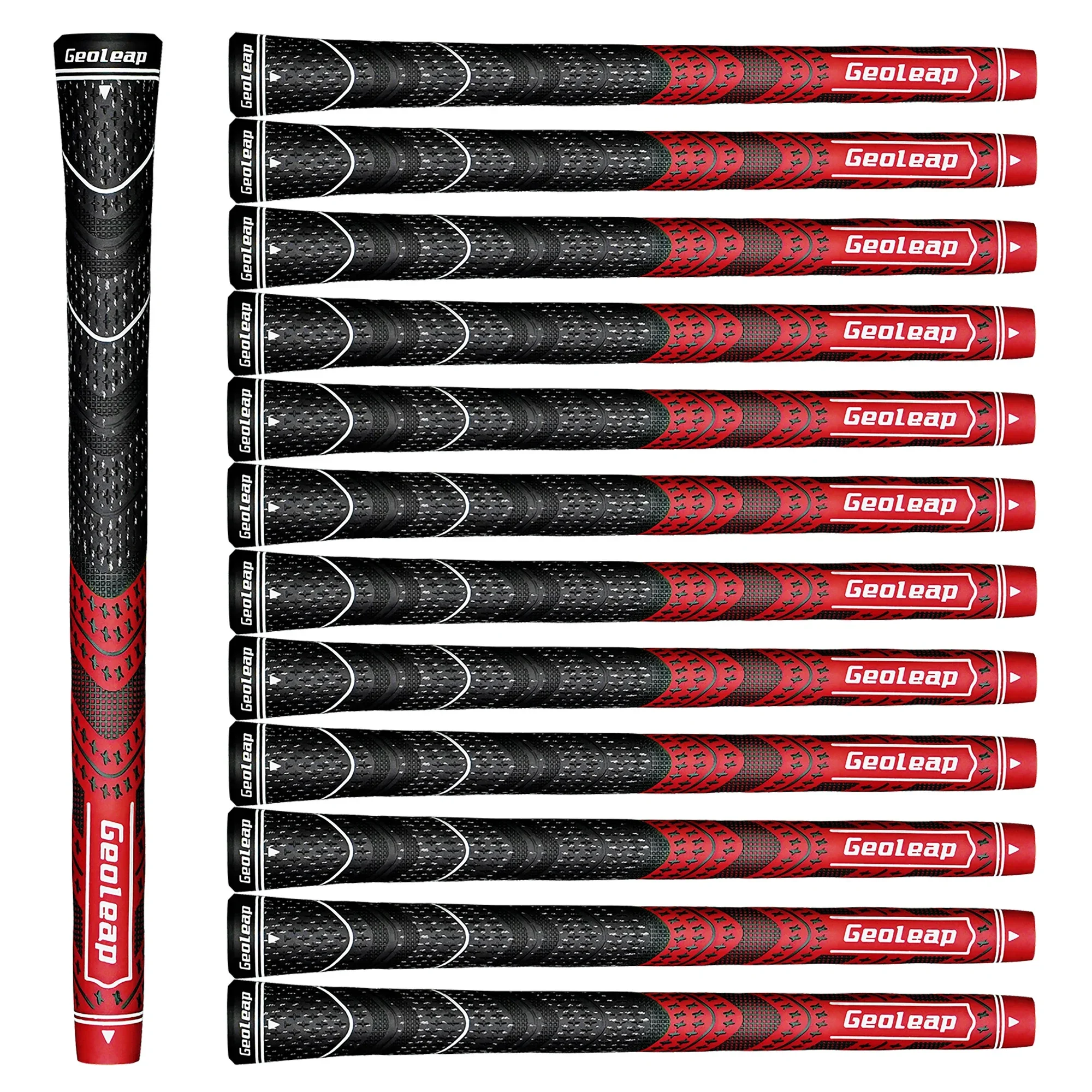 13 unids/lote Geoleap Golf Club Grip para hombres y mujeres, medio algodón Yard y empuñaduras de Golf de goma, empuñaduras universales de hierro y