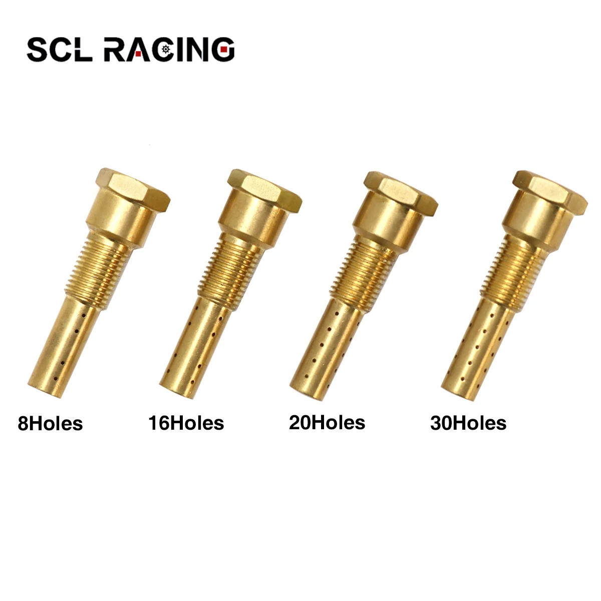 

SCL Racing 1 PC Carburetor Nozzle Jet Holder Set 8 16 20 30 Holes Main Nozzle PWK Carburetor Needle Jet Holder For PWK 21-34mm