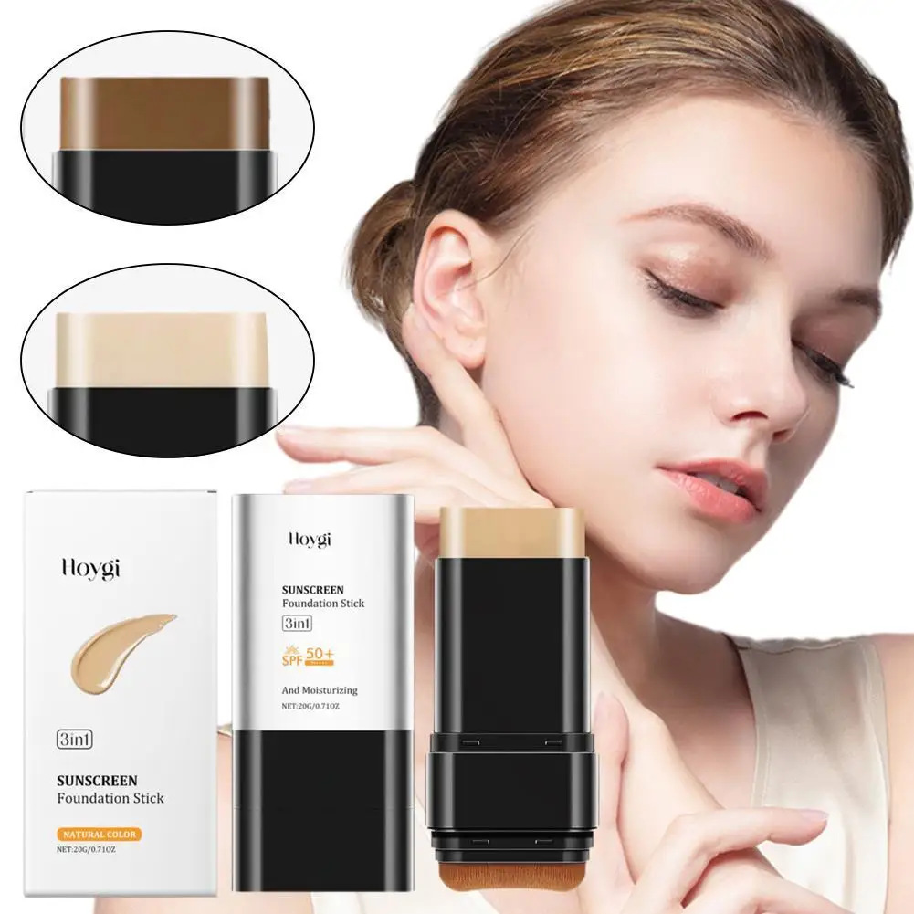 

2 In 1 Matte Eraser Foundation Cream Stick Multi-Use Full Coverage Waterproof Oil-control Face Base Makeup Cosmetics