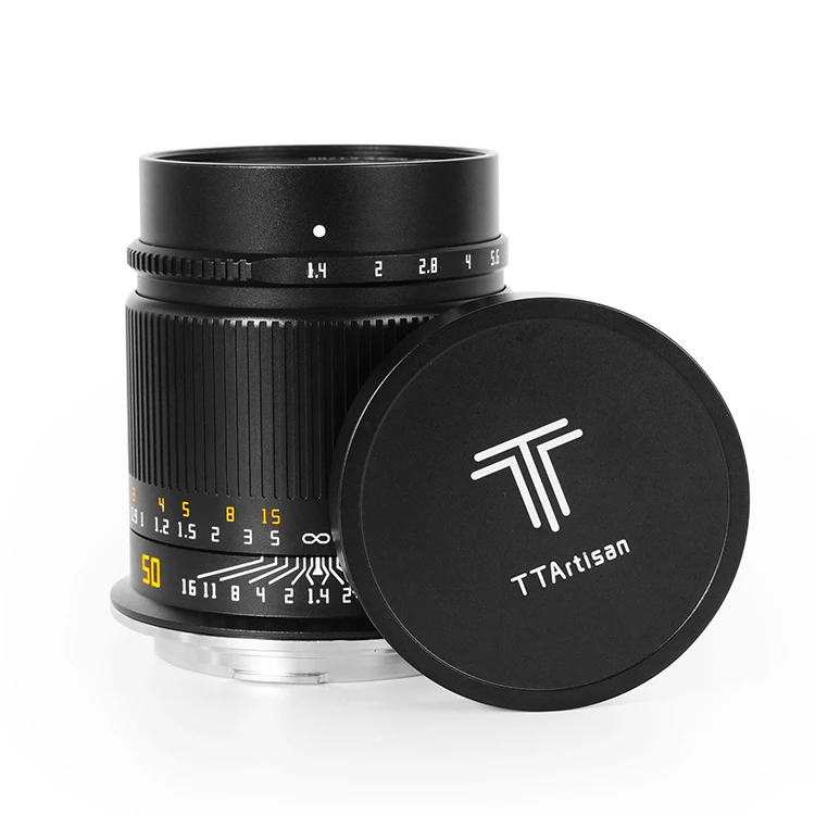 TTartisan 50 mm F1.4 Vollformat-Objektiv mit manuellem Fokus für RF-Mount-Kameraobjektiv R/RP/R5/R6-Kamera