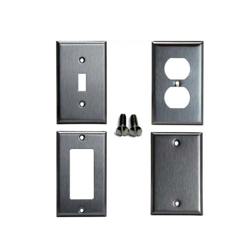 

UL Stainless Steel Wall Plater,Switch Panel US Standard Switch Plate 1 Gang Wall sockets Plate,Duplex Decorative switch plate