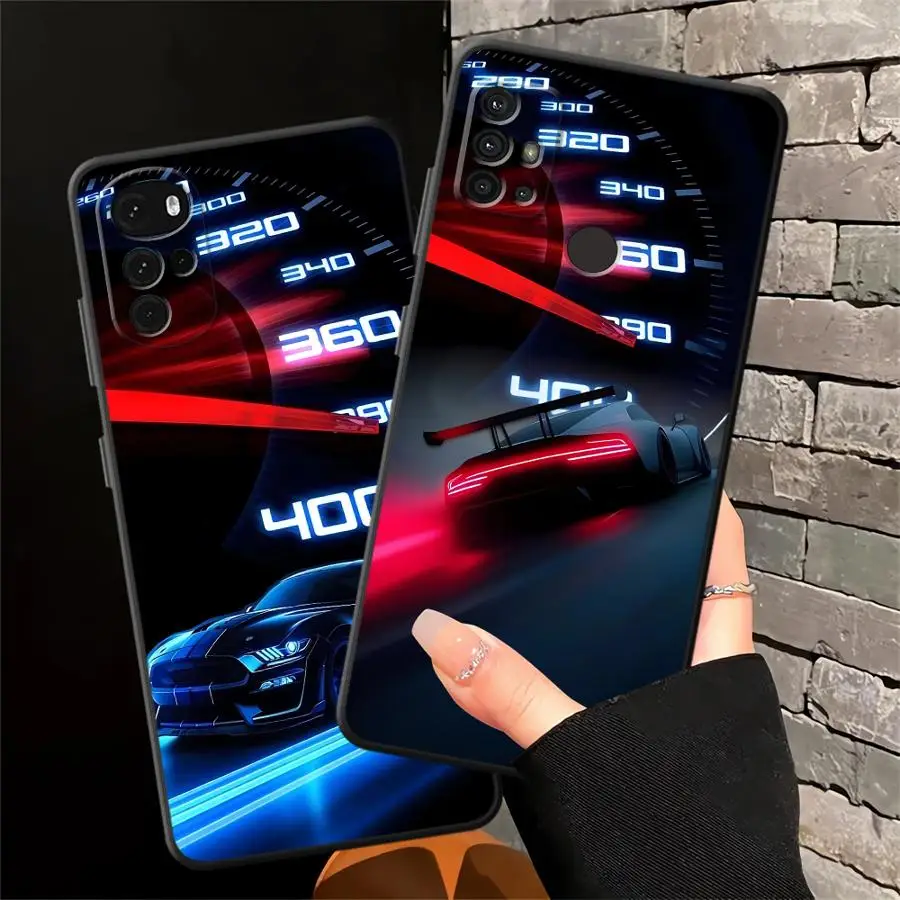 Case for Motorola Moto Edge 20 Pro 30 Lite G32 G60s G22 Edge40 G53 G30 G71 G50 G51 G73 G52 Phone Cover Cool Car Speedometer view 4