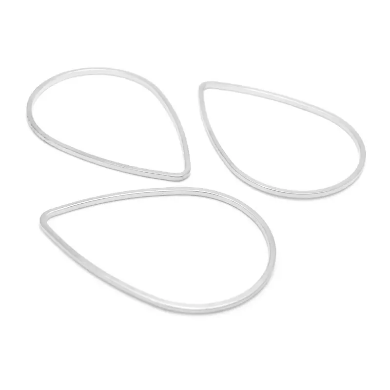 50 SZTUK 7x10MM 8x12MM 11x16MM 17x25MM 21x30MM 27x38MM Mosiężne pierścienie zamknięte Pierścienie skokowe Akcesoria jubilerskie — zdjęcie 5