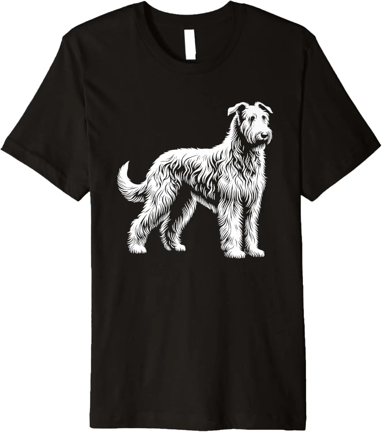 Dog Dad Mom Lover - Monochromatic Irish Wolfhound Premium T-Shirt