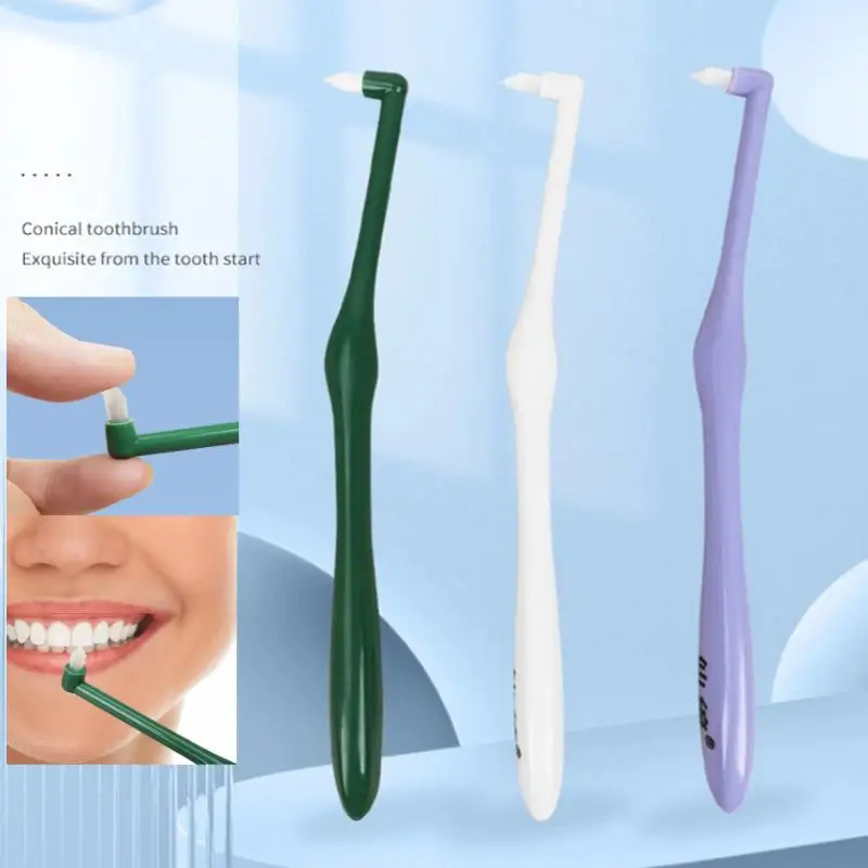 【F】Interdental Toothbrush Single Head Soft Brush For People With Brace Cleaning Tool Teeth Cleaning Tooth-floss Oral Care Tool