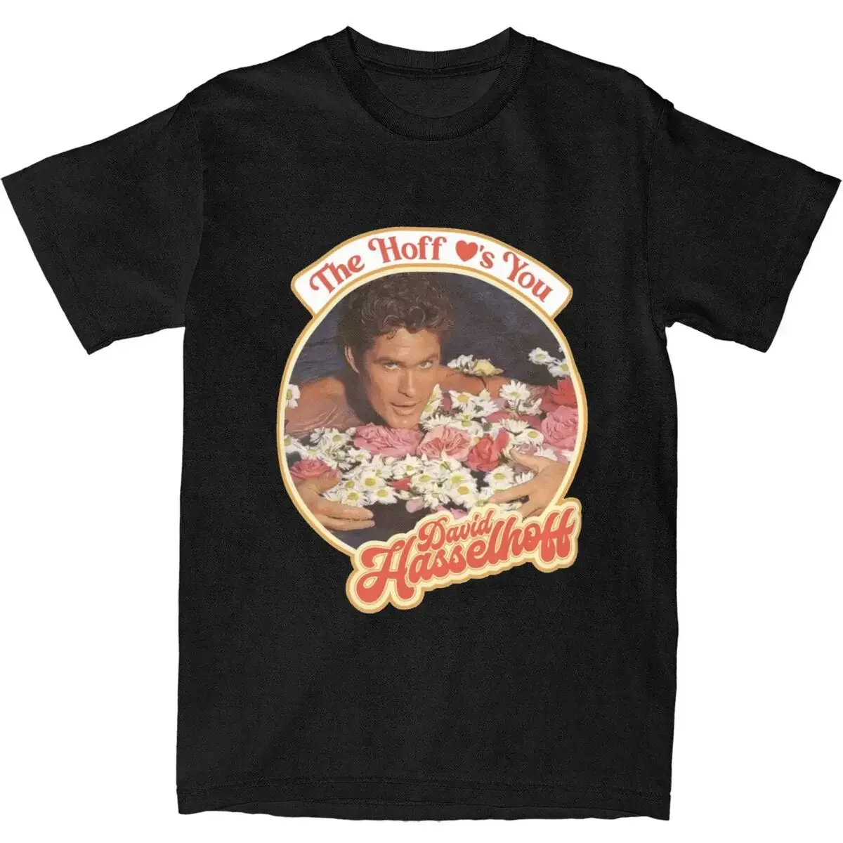 Top T-Shirt Kleidung einzigartige Männer Frauen der hoff liebt dich T-Shirt Kleidung Freizeit 100% Baumwolle David Hasselhoff T-Shirts Sweatshirt