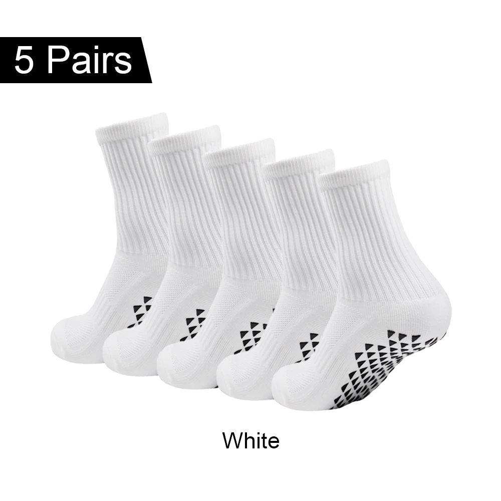 5 Pairs Tennis Socks Football Socks Sports Socks Dispensing Non-slip Rock Climbing Socks Breathable Basketball Socks