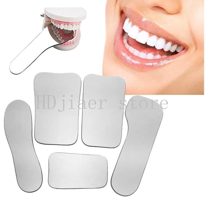 

2025 5-Piece Glass Dental Reflectors Set - Double-Sided Oral Reflectors for Orthodontic Photography & Dental Use