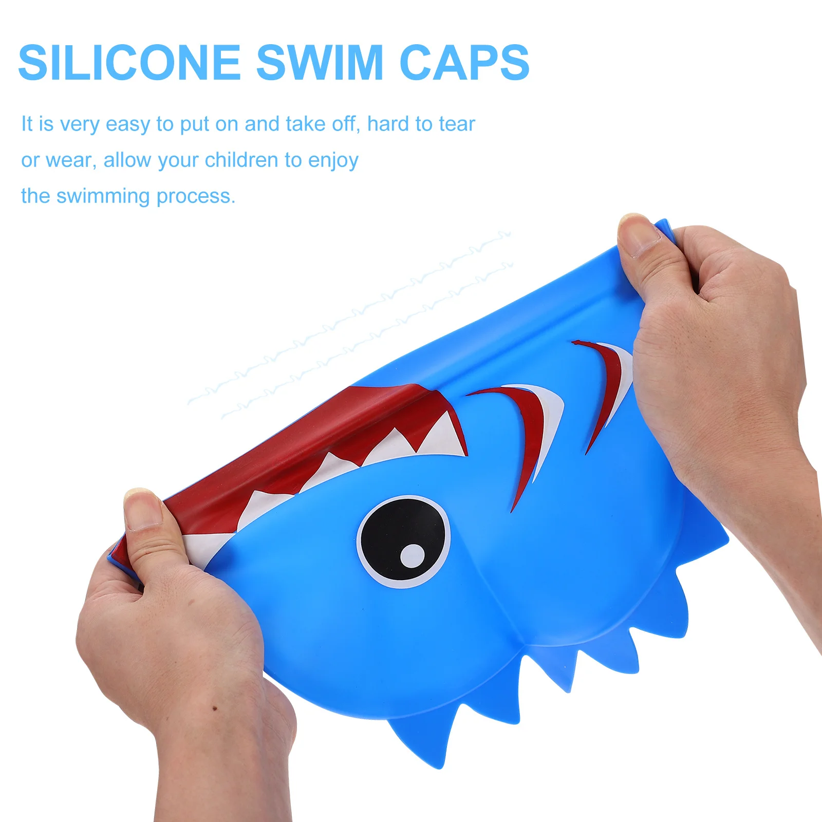 

1pc Silicone Swim Waterproof Anti-Slip Cartoon Animal Design Durable Swimming Hat For Swim Caps