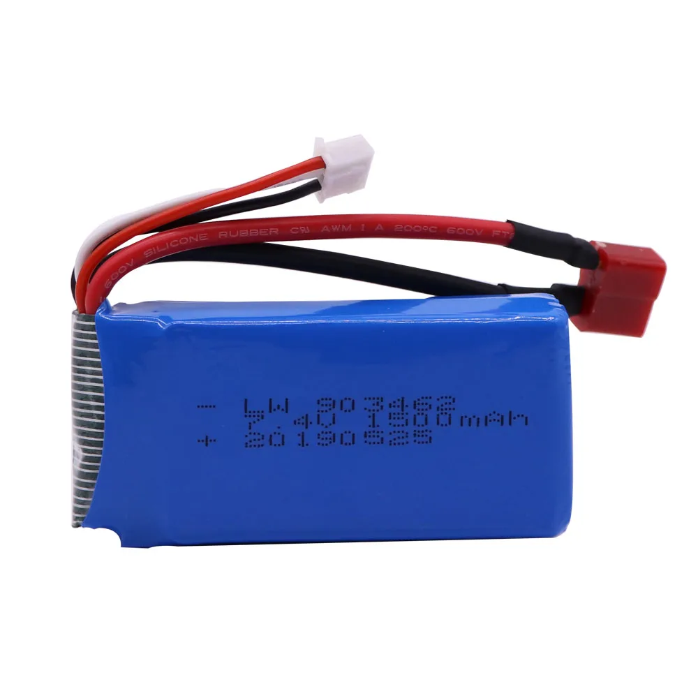 Batteria Per FT009 FX067C HQ955 948 K959 HJ817 816 di velocità di RC boat pezzi di ricambio parti di 12428 auto 7.4 V 1500 mah 903462 batteria