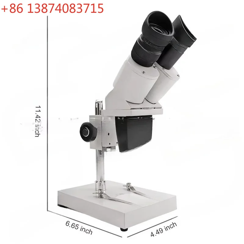 Stereo Microscope S-20-P Magnification Stereo Microscope for Electronics Soldering Repair Inspection