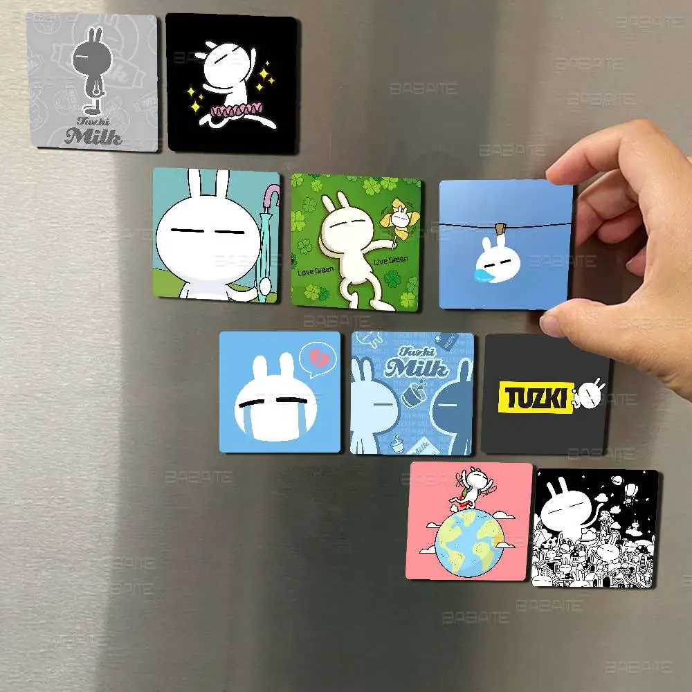 T-Tuzki Magnet Personalized Fridge Magnet Square Shape Fridge Refrigerator Wall Door Decoration